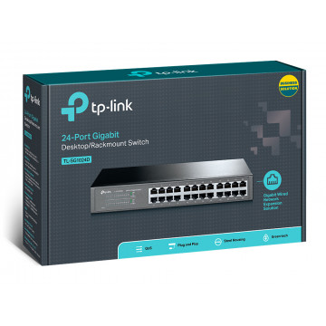 TP-Link TL-SG1024D switch 24-port Gigabit, desktop i rack montaža