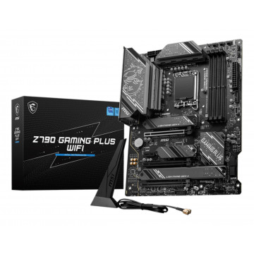 MSI Z790 GAMING PLUS WIFI Motherboard ATX - Supports Intel Core 12/13/14th Gen Processors, LGA 1700, DDR5 Boost (7200+MHz/OC),