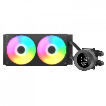 COUGAR GAMING COUGAR Poseidon Vistek ARGB 240 AiO vodeno hlađenje za procesor, crno, 2x120 mm ventilatora