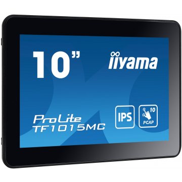 IIYAMA The ProLite TF1015MC (10.1 inch) uses PCAP touch technology and is built into an eye catching bezel with edge-to-edge gla