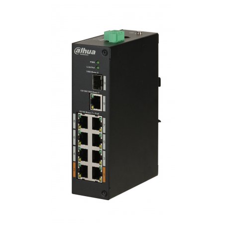 Dahua PFS3110-8ET-96-V2 switch GRUPA T 8-portni (8+2) neupravljivi megabitni PoE layer 2 svič