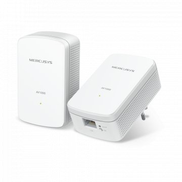 Mercusys MP500KIT AV1000 Powerline Starter Kit, 1000 Mbps, Gigabit port