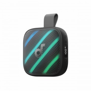 Anker, Soundcore Boom Go 3i Black, 24 Hour Playtime, 15W, IP68, Battery Display, Emergency Charging for Phone, TWS Pairing