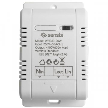 Sensbi Wi-Fi rele 20A sa mjeračem potrošnje | Giga Informatika