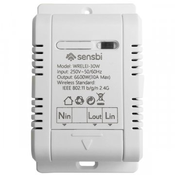 Sensbi Wi-Fi rele 30A sa mjeračem potrošnje | Giga Informatika
