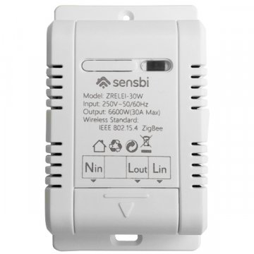 Sensbi ZigBee rele 30A sa mjeračem potrošnje | Giga Informatika