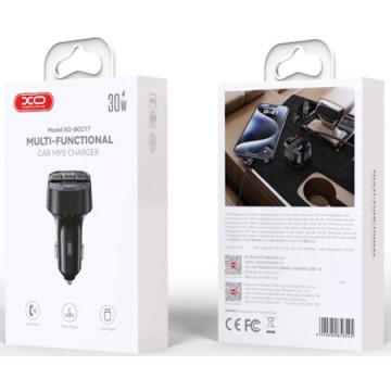 XO BCC17 FM Transmitter Bluetooth + Car charger 30W | Giga Informatika