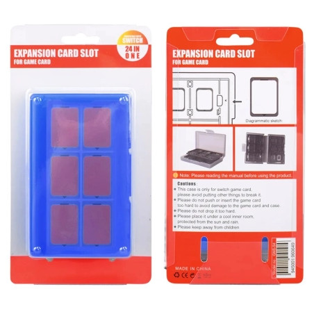 24in1 Switch Game Card Case Box for Nintendo Blue | Giga Informatika