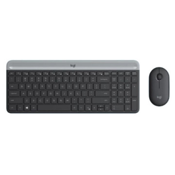 Logitech Tastatura + Miš MK470 Wireless Slim Black | Giga Informatika
