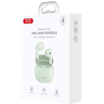 XO Bluetooth Slušalice sa mikrofonom X33 TWS Green