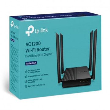TP-Link Archer C64 AC1200 Wireless MU-MIMO WiFi Ro | Giga Informatika